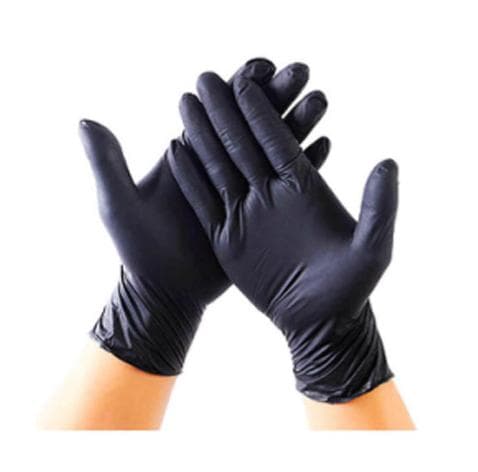 GUANTE DE NITRILO NEGRO SIN POLVO