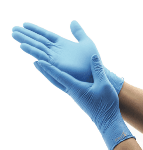GUANTE QUIRURGICO NITRILO CELESTE