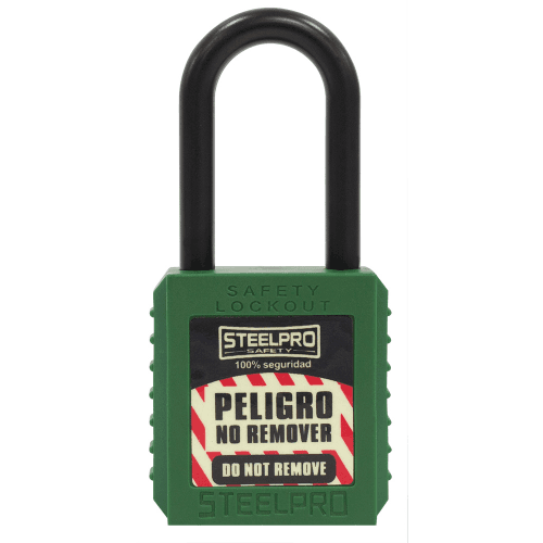 CANDADO STEELPRO DIELECTRICO VERDE