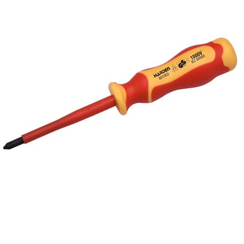 DESTORNILLADOR CRUZ PH1X80 AISLADO 1000V HARDEN