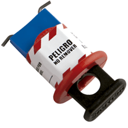 BLOQUEO DE BREAKER ELÉCTRICO AZUL DE 16 MM