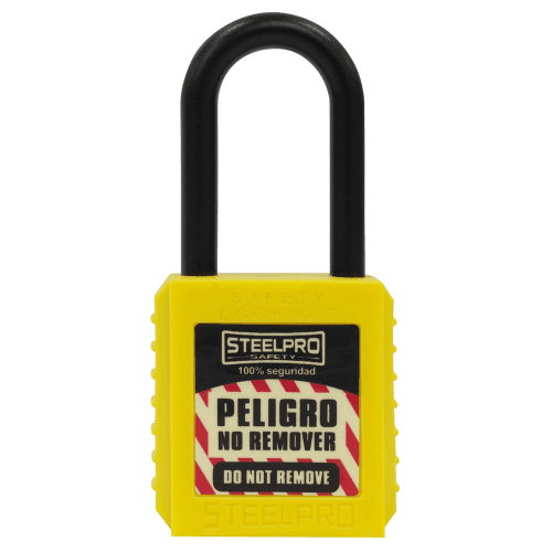 CANDADO STEELPRO DIELECTRICO AMARILLO