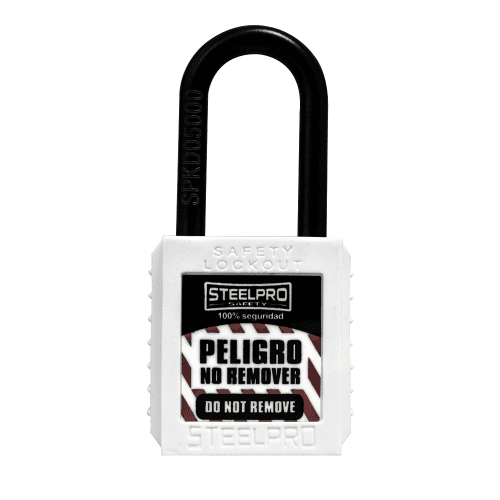 CANDADO STEELPRO DIELECTRICO BLANCO