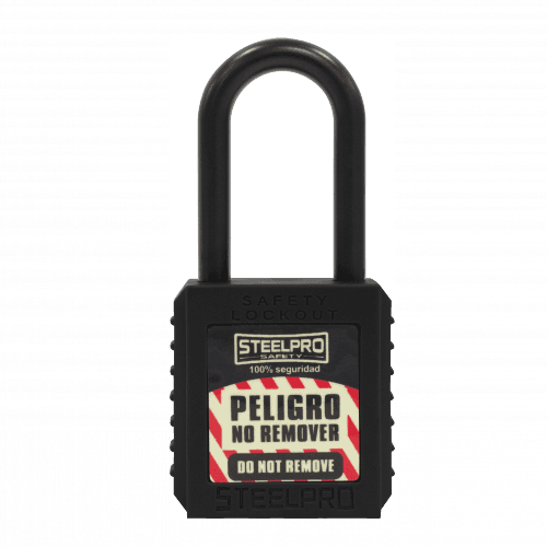 CANDADO STEELPRO DIELECTRICO NEGRO