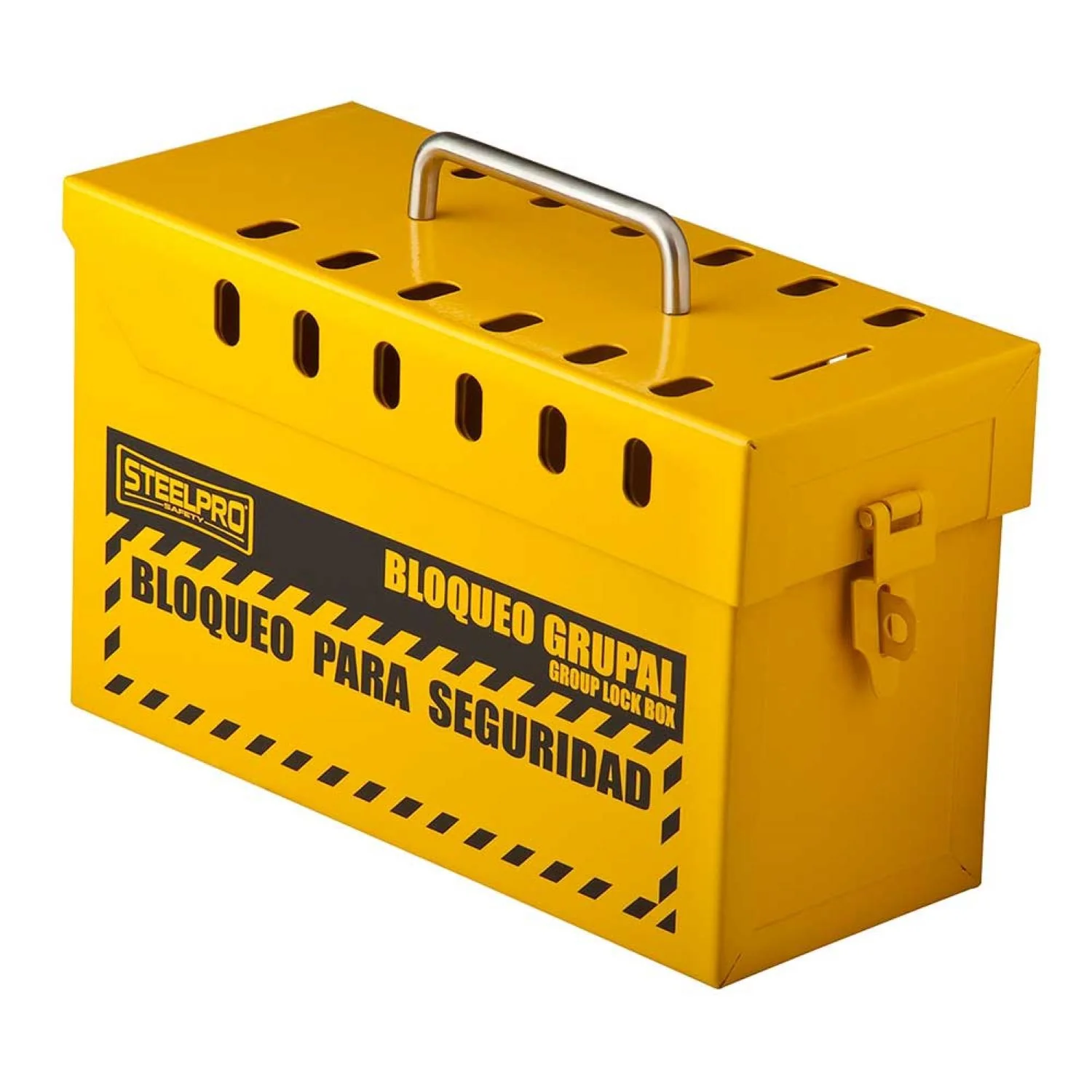 CAJA DE BLOQUEO GRUPAL AMARILLO