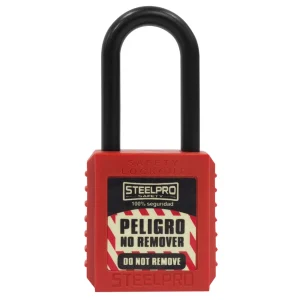 CANDADO STEELPRO DIELECTRICO ROJO