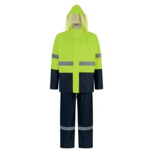 TRAJE IMPERMIABLE SEALTOP PU/PVC ANTIACIDO AMARILLO/AZUL CINTA REFLECTANTE