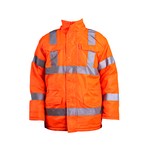 Parka Térmica Naranja Fluor con forro Polar