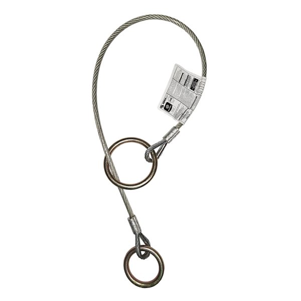 ANCLAJE CABLE DE ACERO REVESTIDO DE PVC DOBLE ARGOLLA EN O