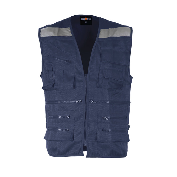 CHALECO GEOLOGO CANVAS AZUL KUMEN