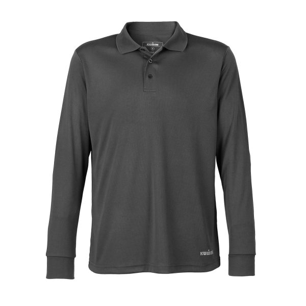 POLERA PIQUE COOLDRY GRIS HOMBRE KUMEN
