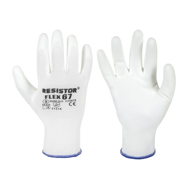 GUANTE MULTIFLEX 67 PALMA PU BLANCO RESISTOR
